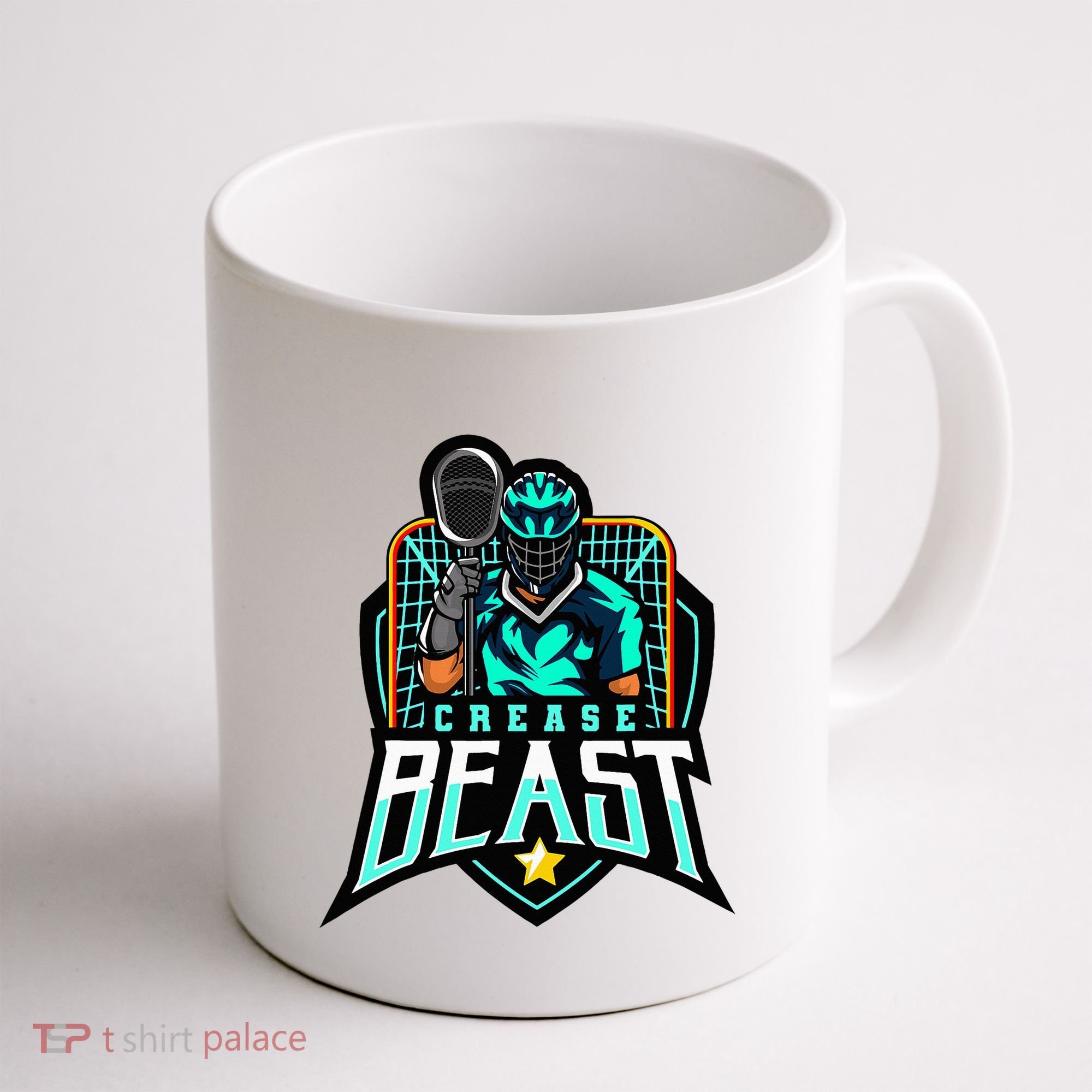 Crease Beast Lacrosse Goalkeeper For Lacrosse Goalie Coffee Mug
