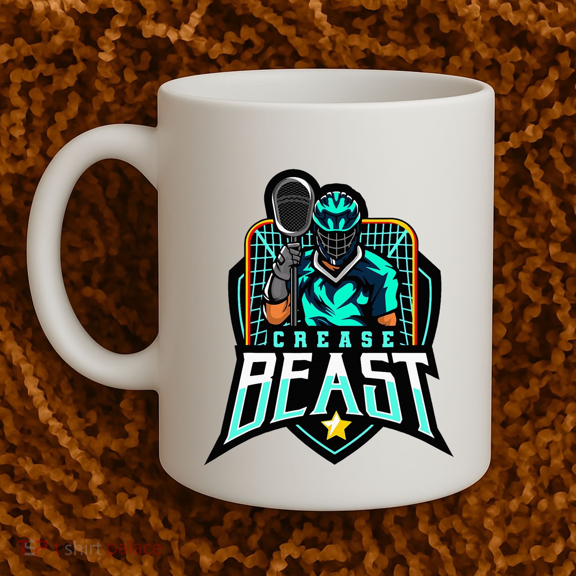 Crease Beast Lacrosse Goalkeeper For Lacrosse Goalie Coffee Mug