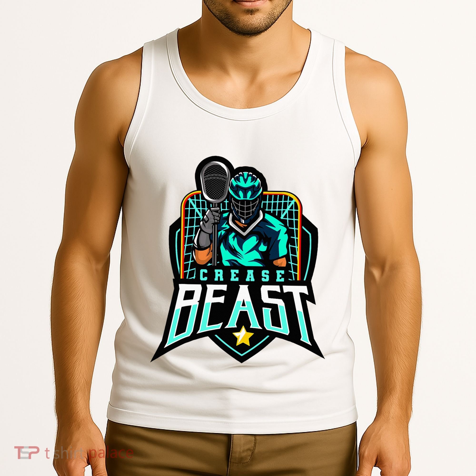 Crease Beast Lacrosse Goalkeeper For Lacrosse Goalie Tank Top