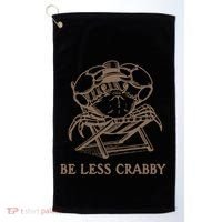 Crafty Be Less Crabby Golf Towel thumb 0