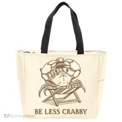 Crafty Be Less Crabby Tote Bag