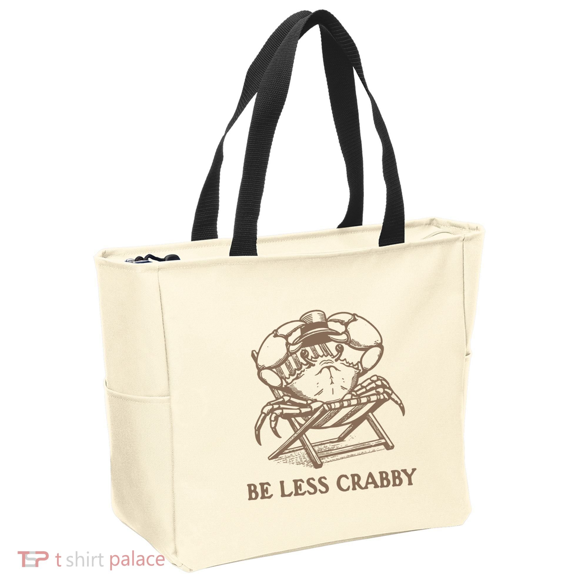 Crafty Be Less Crabby Tote Bag
