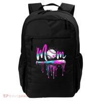 Cute Baseball Mom Ice Cream Drip Backpack thumb 0