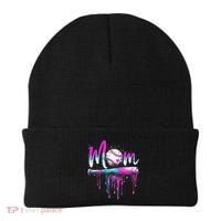 Cute Baseball Mom Ice Cream Drip Beanie thumb 0