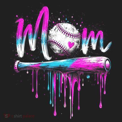 Cute Baseball Mom Ice Cream Drip 40oz Vacuum Insulated Stainless Steel Travel Tumbler