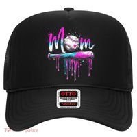 Cute Baseball Mom Ice Cream Drip Hat thumb 0
