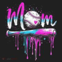 Cute Baseball Mom Ice Cream Drip Hat thumb 2