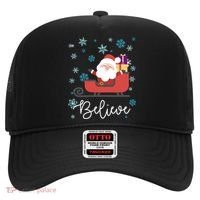 Cute Believe Merry Christmas Santa Claus Sleigh Meaningful Gift Hat thumb 0