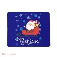 Cute Believe Merry Christmas Santa Claus Sleigh Meaningful Gift Mousepad thumb 0