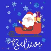 Cute Believe Merry Christmas Santa Claus Sleigh Meaningful Gift Women's Tank Top thumb 5