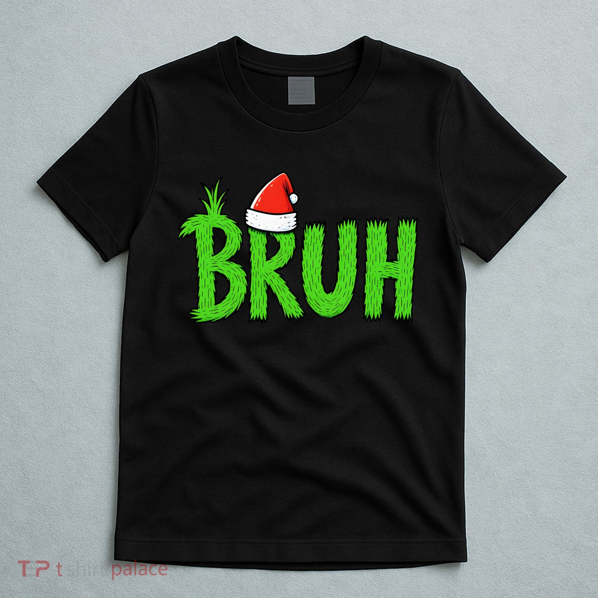 Christmas Bruh Meme Santa Hat Funny Xmas T-Shirt