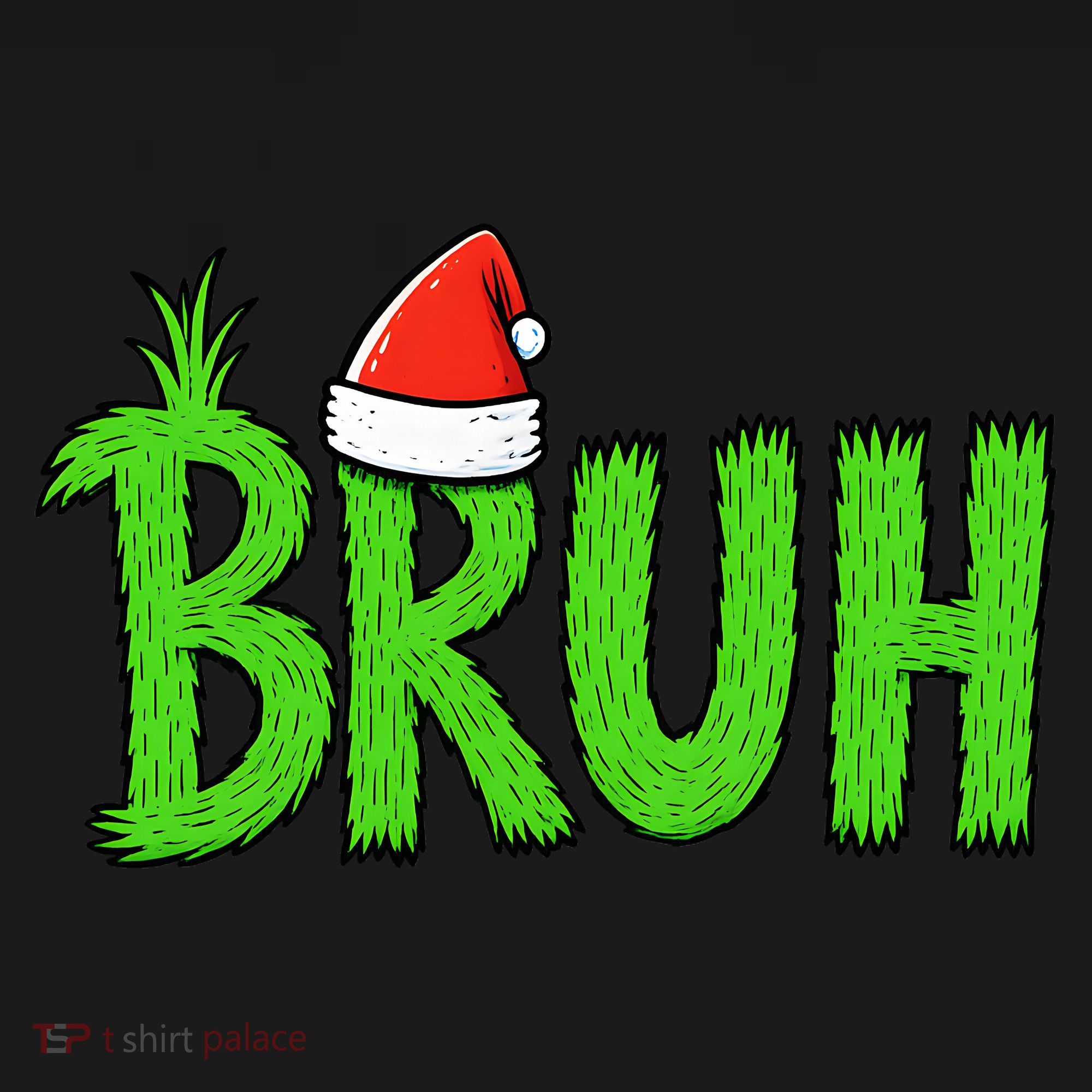 Christmas Bruh Meme Santa Hat Funny Xmas Women's Tank Top