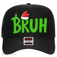 Christmas Bruh Meme Santa Hat Funny Xmas Hat thumb 0