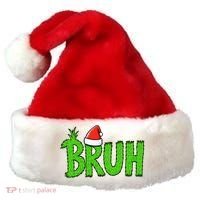 Christmas Bruh Meme Santa Hat Funny Xmas Santa Hat thumb 0