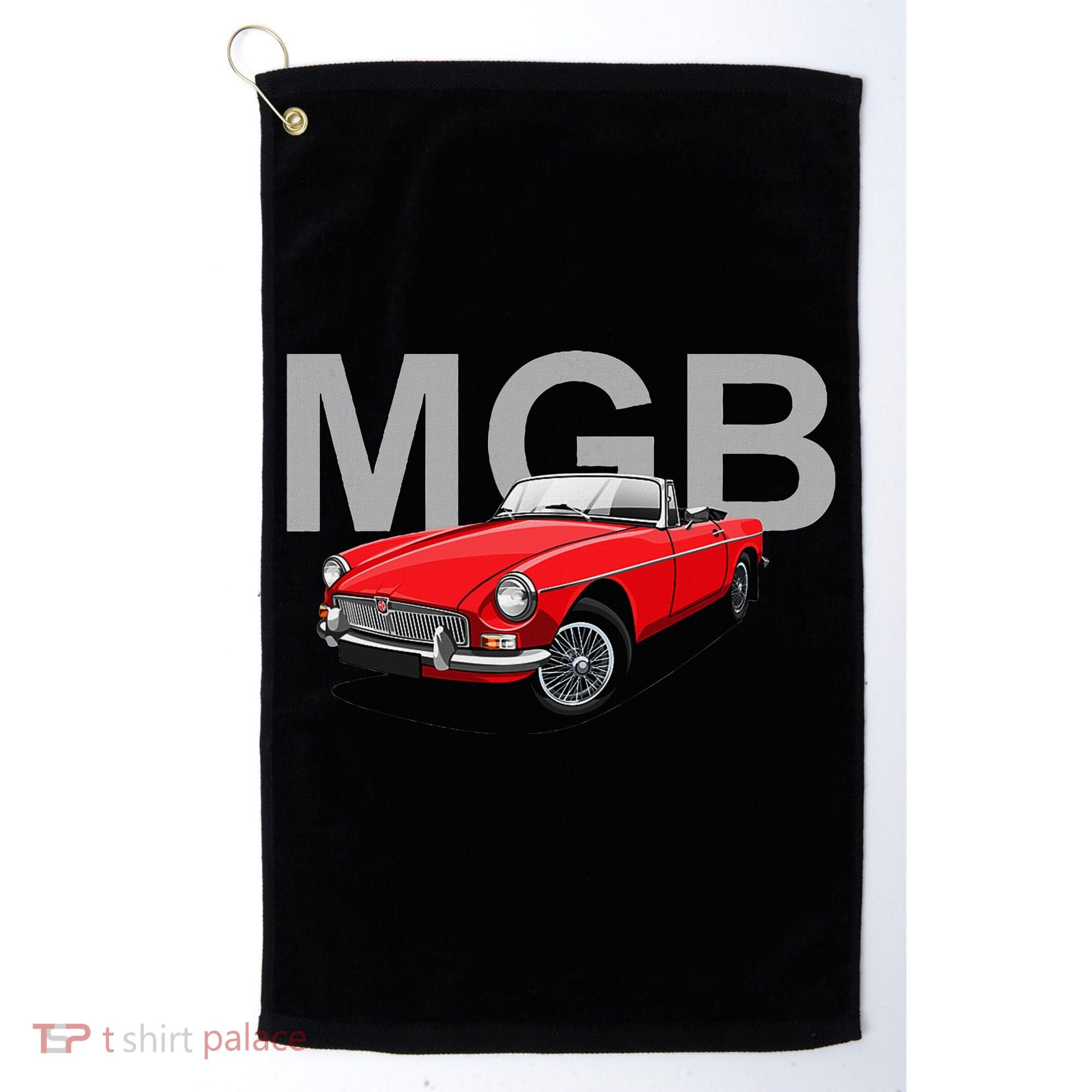 Classic British Mgb Sports Car Golf Towel