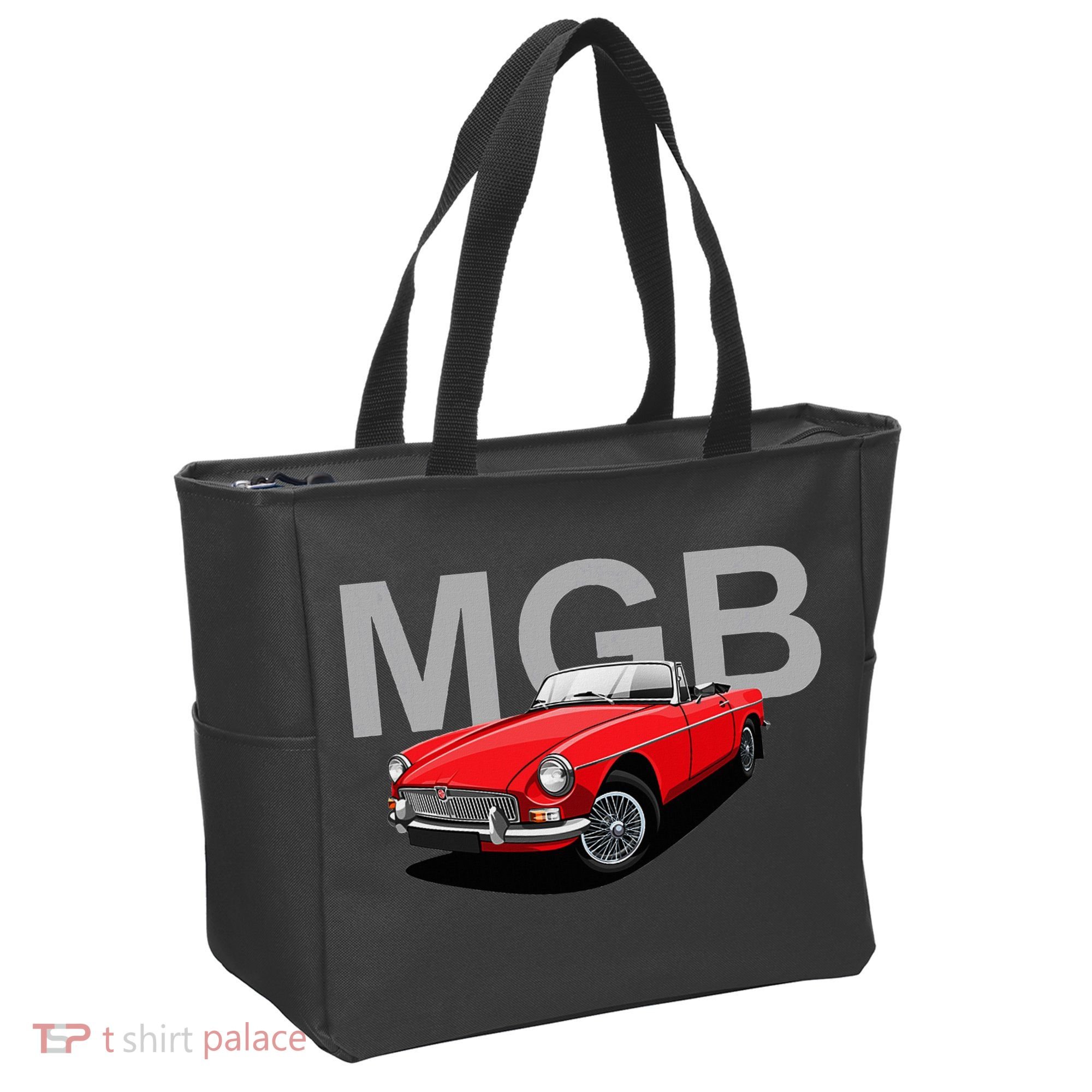 Classic British Mgb Sports Car Tote Bag