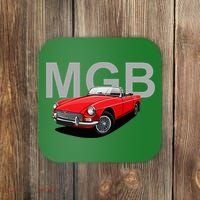 Classic British Mgb Sports Car Coaster thumb 0