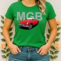 Classic British Mgb Sports Car Women's T-Shirt thumb 2