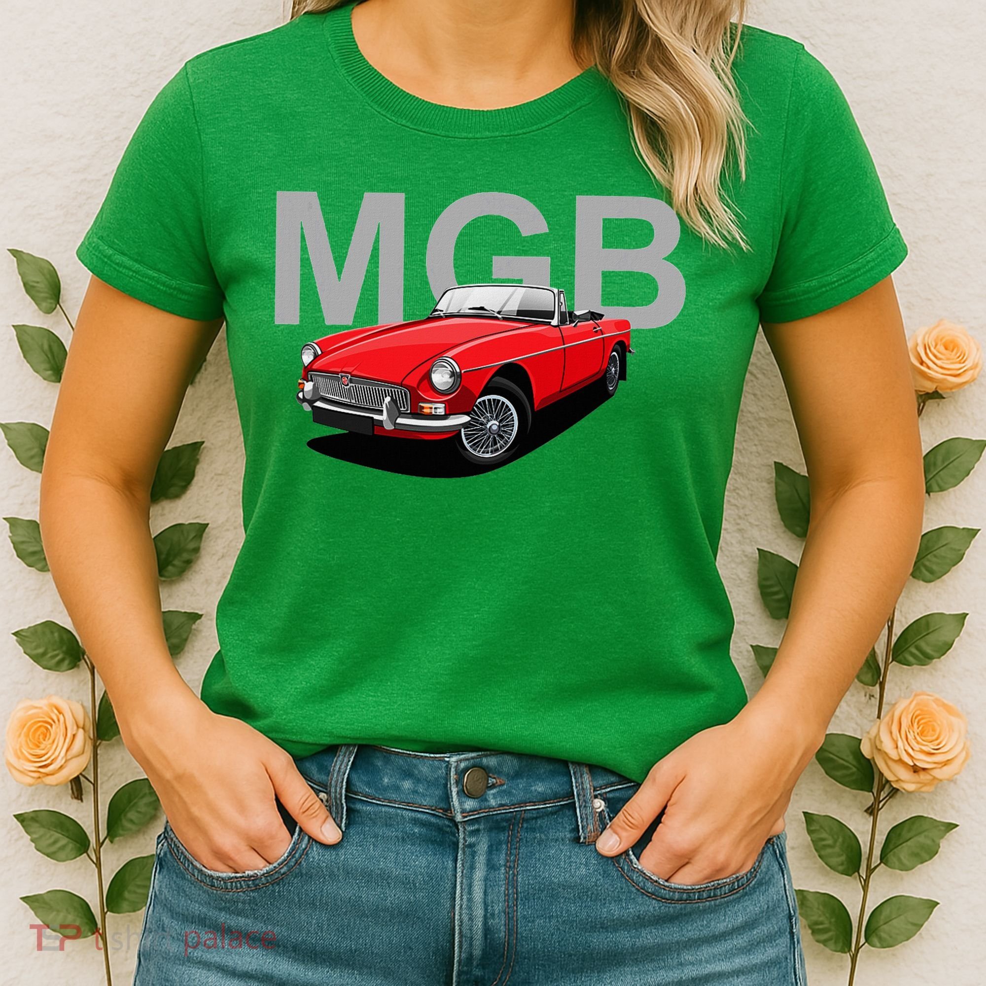Classic British Mgb Sports Car Women's T-Shirt