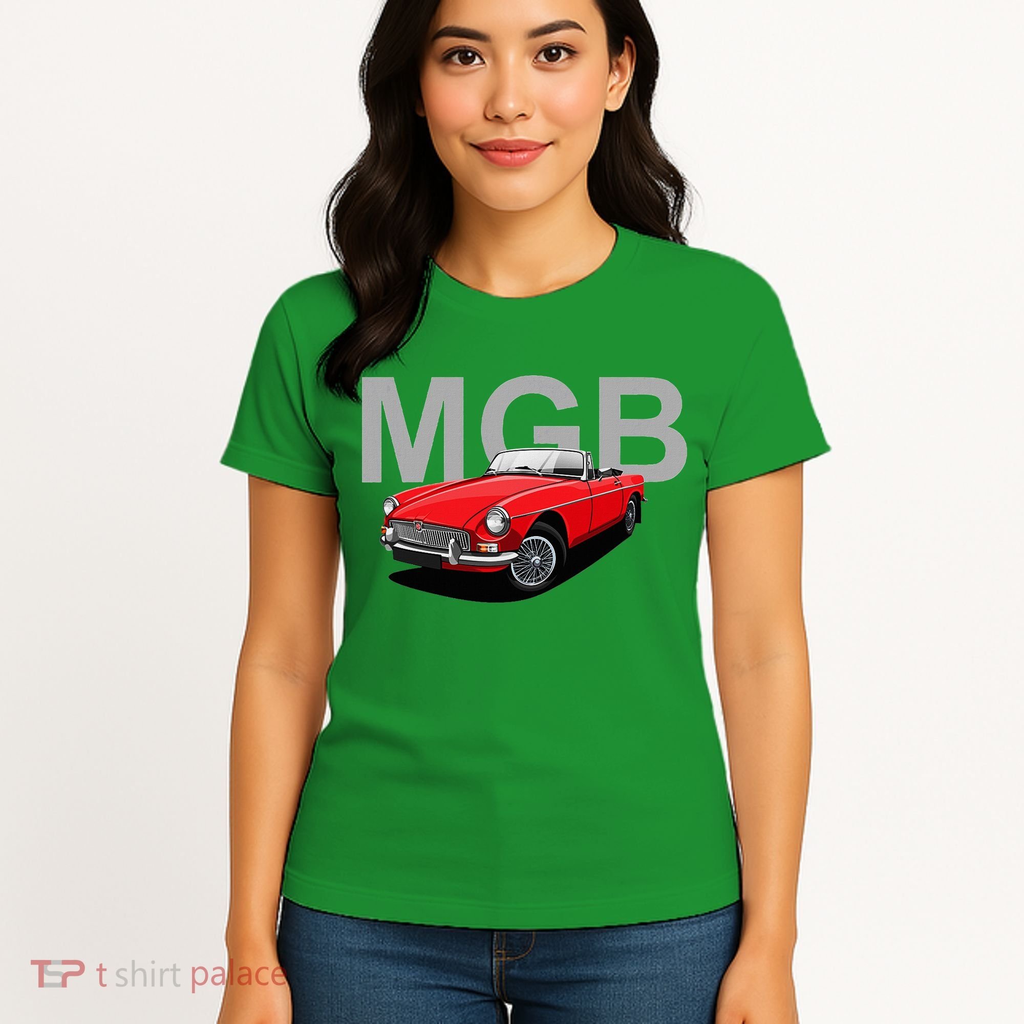 Classic British Mgb Sports Car Women's T-Shirt