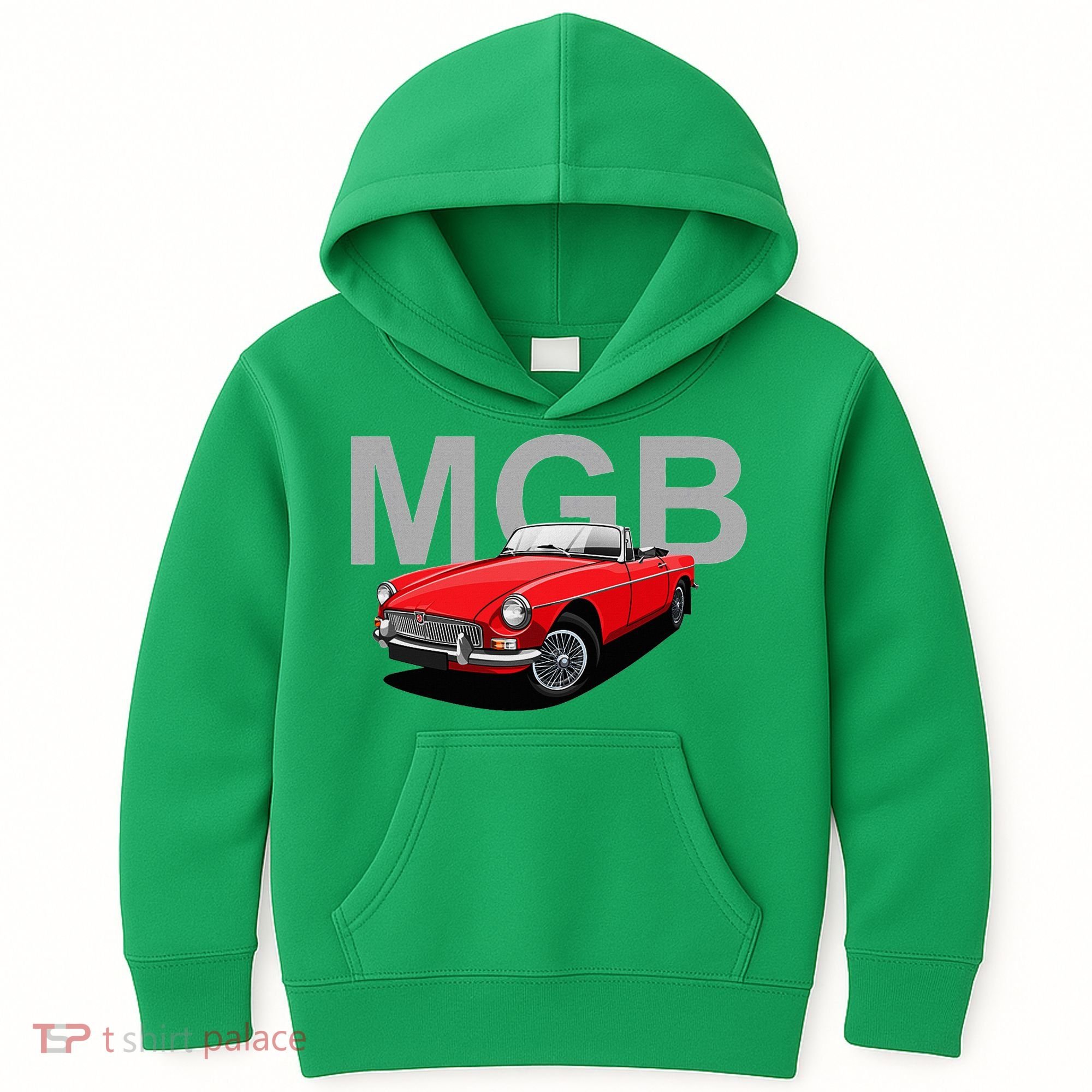 Classic British Mgb Sports Car Kids Hoodie