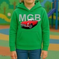 Classic British Mgb Sports Car Kids Hoodie thumb 3