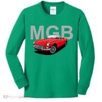 Classic British Mgb Sports Car Kids Long Sleeve Shirt thumb 0