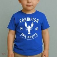 Crawfish Boil Master Cajun Seafood Festival Retro Cooking Gift Toddler T-Shirt thumb 2