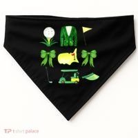 Coquette Bow Masters Golf Tournament Golfing USA-Made Doggie Bandana thumb 0