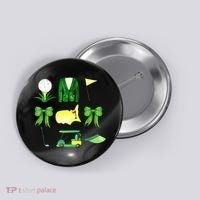 Coquette Bow Masters Golf Tournament Golfing Button thumb 0