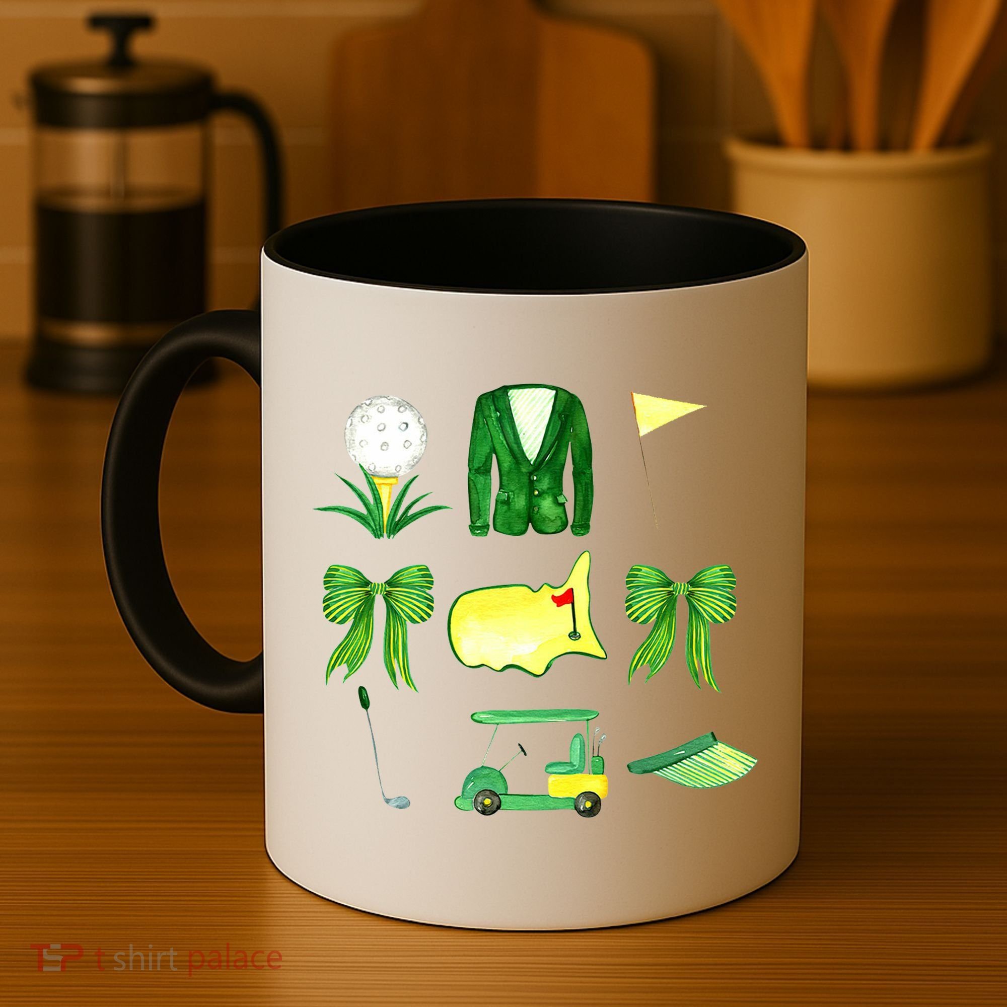 Coquette Bow Masters Golf Tournament Golfing Coffee Mug