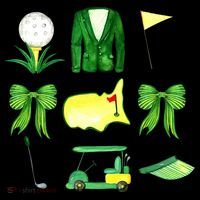 Coquette Bow Masters Golf Tournament Golfing Coaster thumb 2