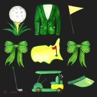 Coquette Bow Masters Golf Tournament Golfing Golf Towel thumb 3