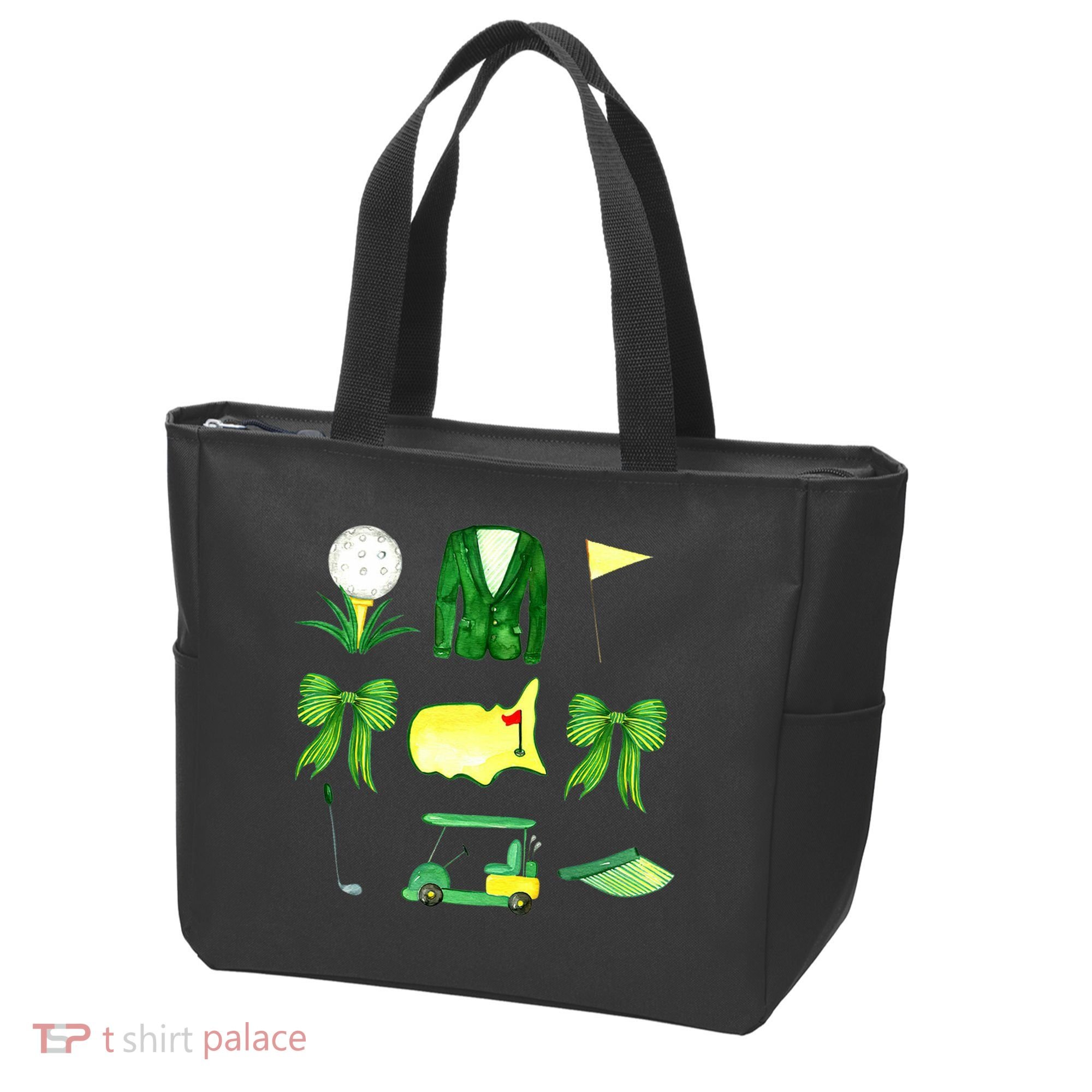 Coquette Bow Masters Golf Tournament Golfing Tote Bag