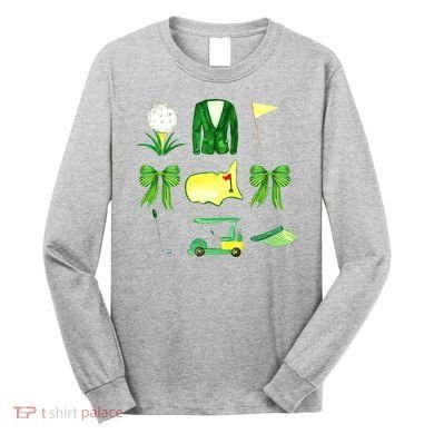 Coquette Bow Masters Golf Tournament Golfing Long Sleeve Shirt