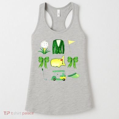 Coquette Bow Masters Golf Tournament Golfing Women's Tank Top