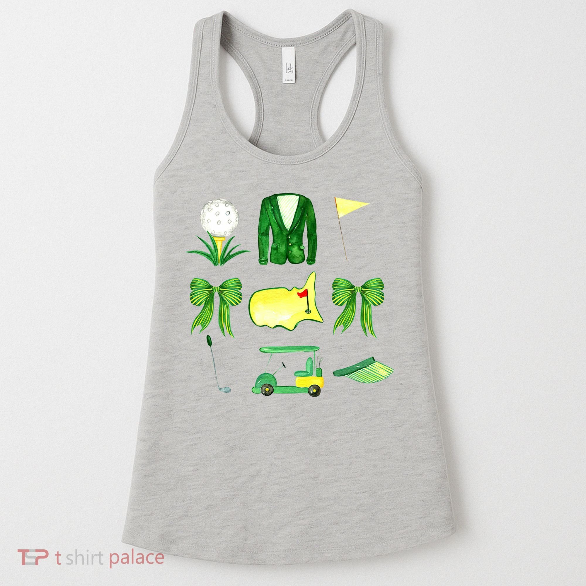 Coquette Bow Masters Golf Tournament Golfing Women's Tank Top