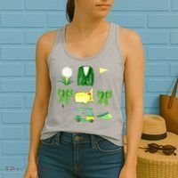 Coquette Bow Masters Golf Tournament Golfing Women's Tank Top thumb 2