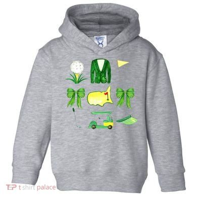 Coquette Bow Masters Golf Tournament Golfing Toddler Hoodie