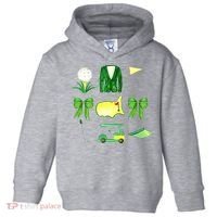 Coquette Bow Masters Golf Tournament Golfing Toddler Hoodie thumb 0