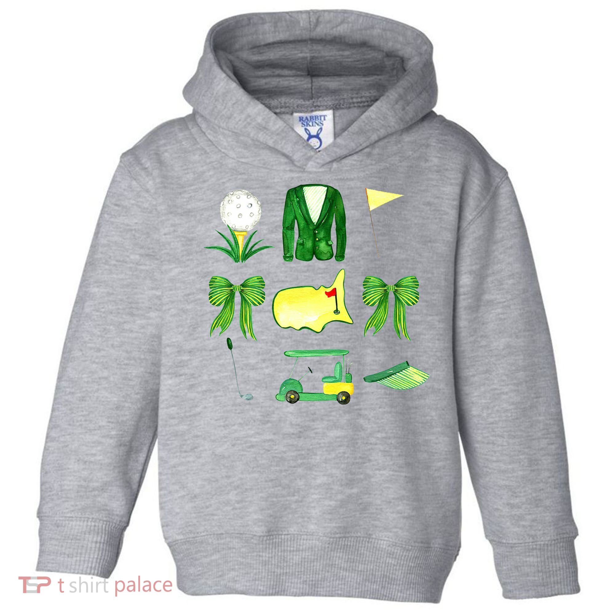 Coquette Bow Masters Golf Tournament Golfing Toddler Hoodie