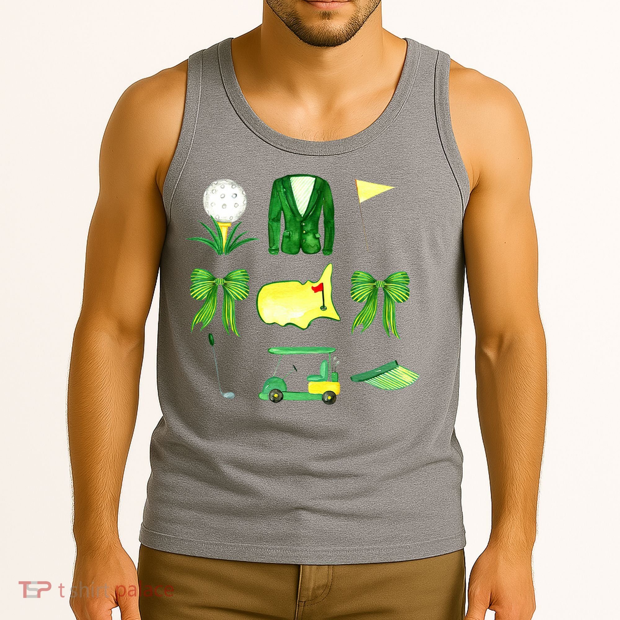 Coquette Bow Masters Golf Tournament Golfing Tank Top