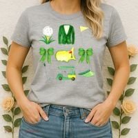Coquette Bow Masters Golf Tournament Golfing Women's T-Shirt thumb 2