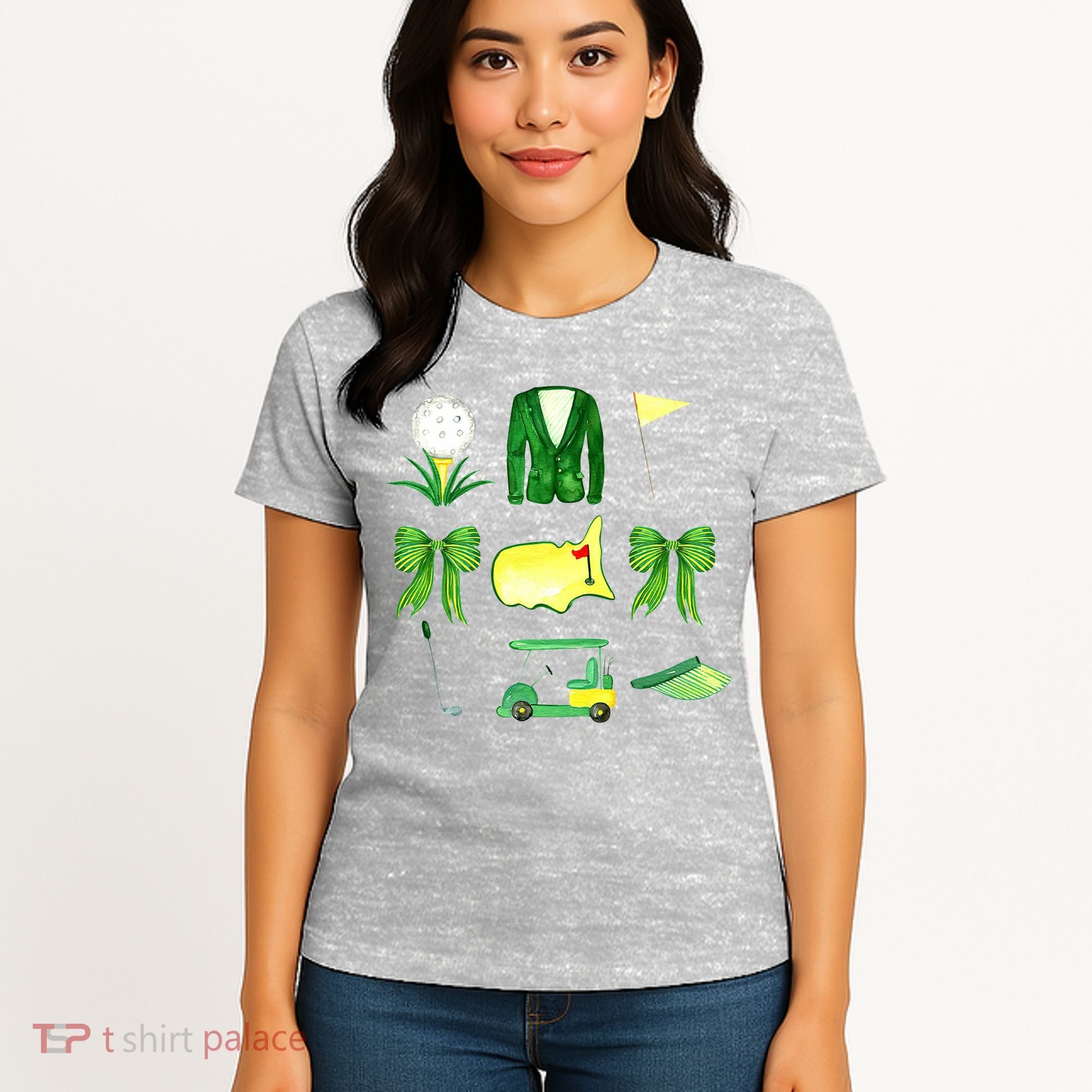 Coquette Bow Masters Golf Tournament Golfing Women's T-Shirt