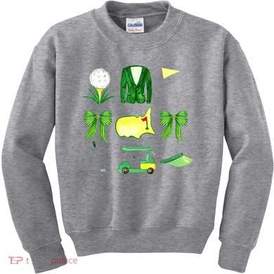 Coquette Bow Masters Golf Tournament Golfing Kids Sweatshirt