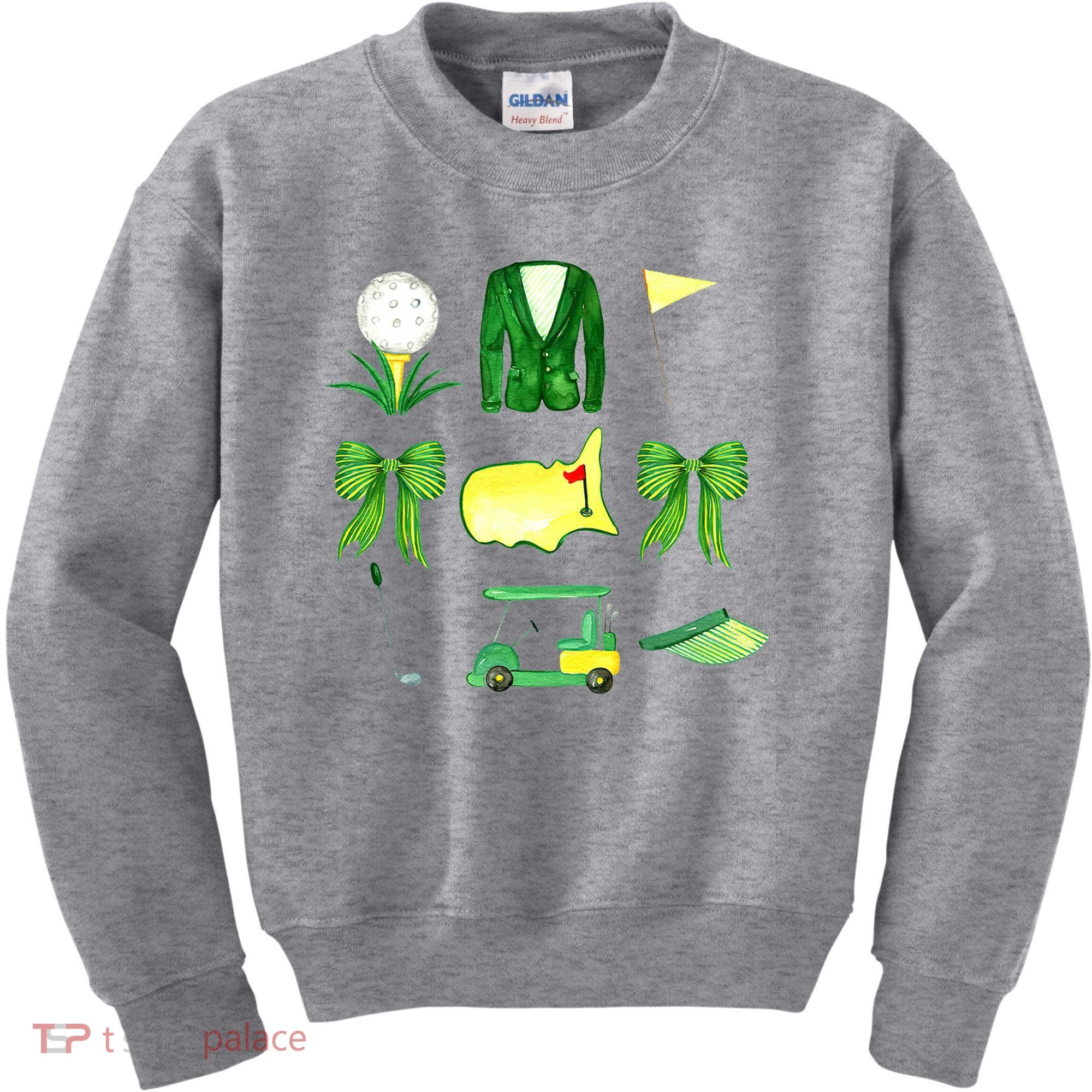 Coquette Bow Masters Golf Tournament Golfing Kids Sweatshirt