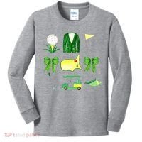 Coquette Bow Masters Golf Tournament Golfing Kids Long Sleeve Shirt thumb 0