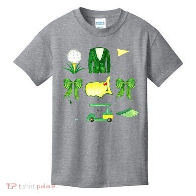 Coquette Bow Masters Golf Tournament Golfing Kids T-Shirt