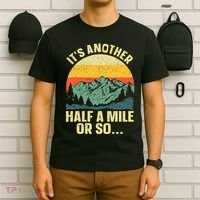 Camping Backpacking Mountain Hiker Gift Funny Hiking T-Shirt thumb 6