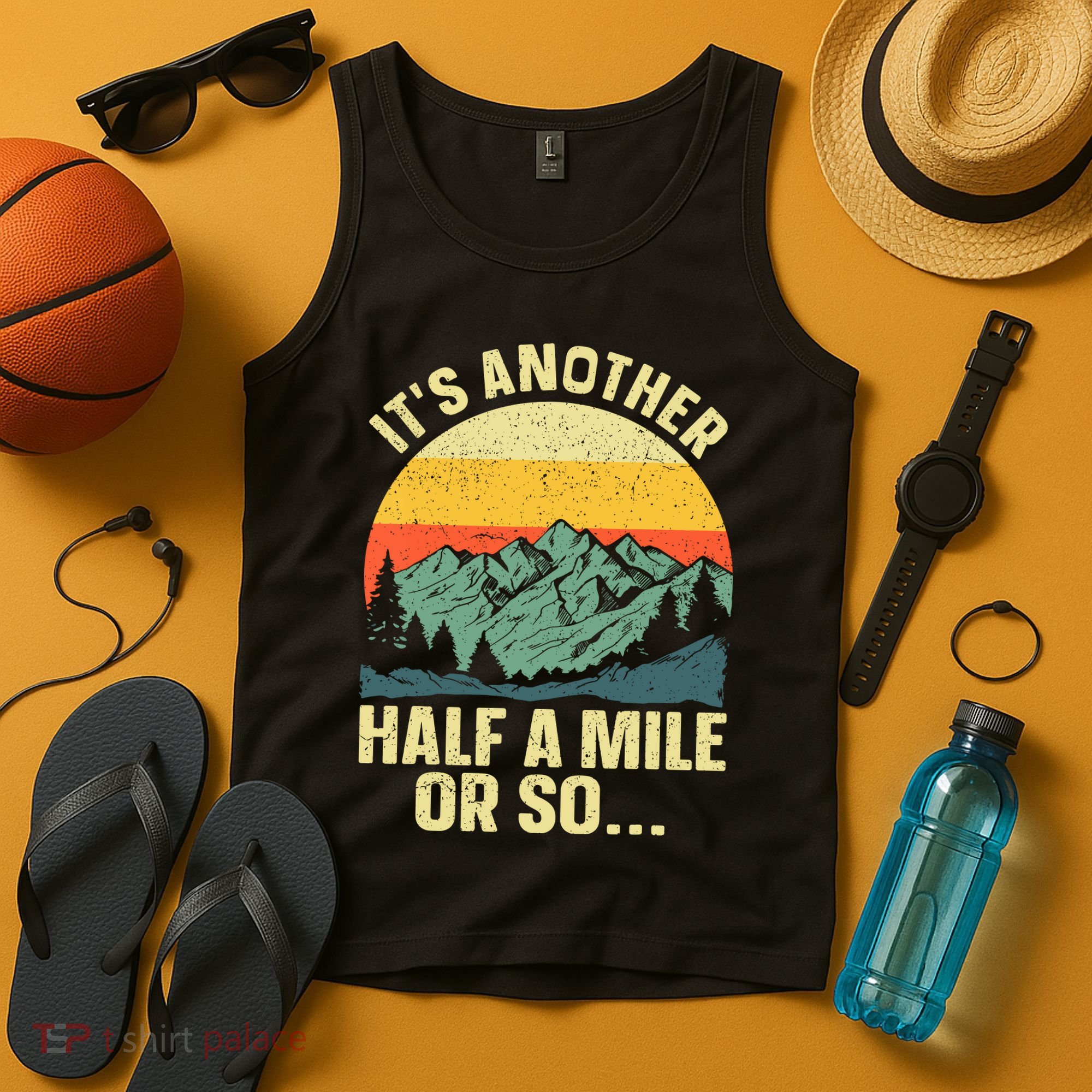 Camping Backpacking Mountain Hiker Gift Funny Hiking Tank Top